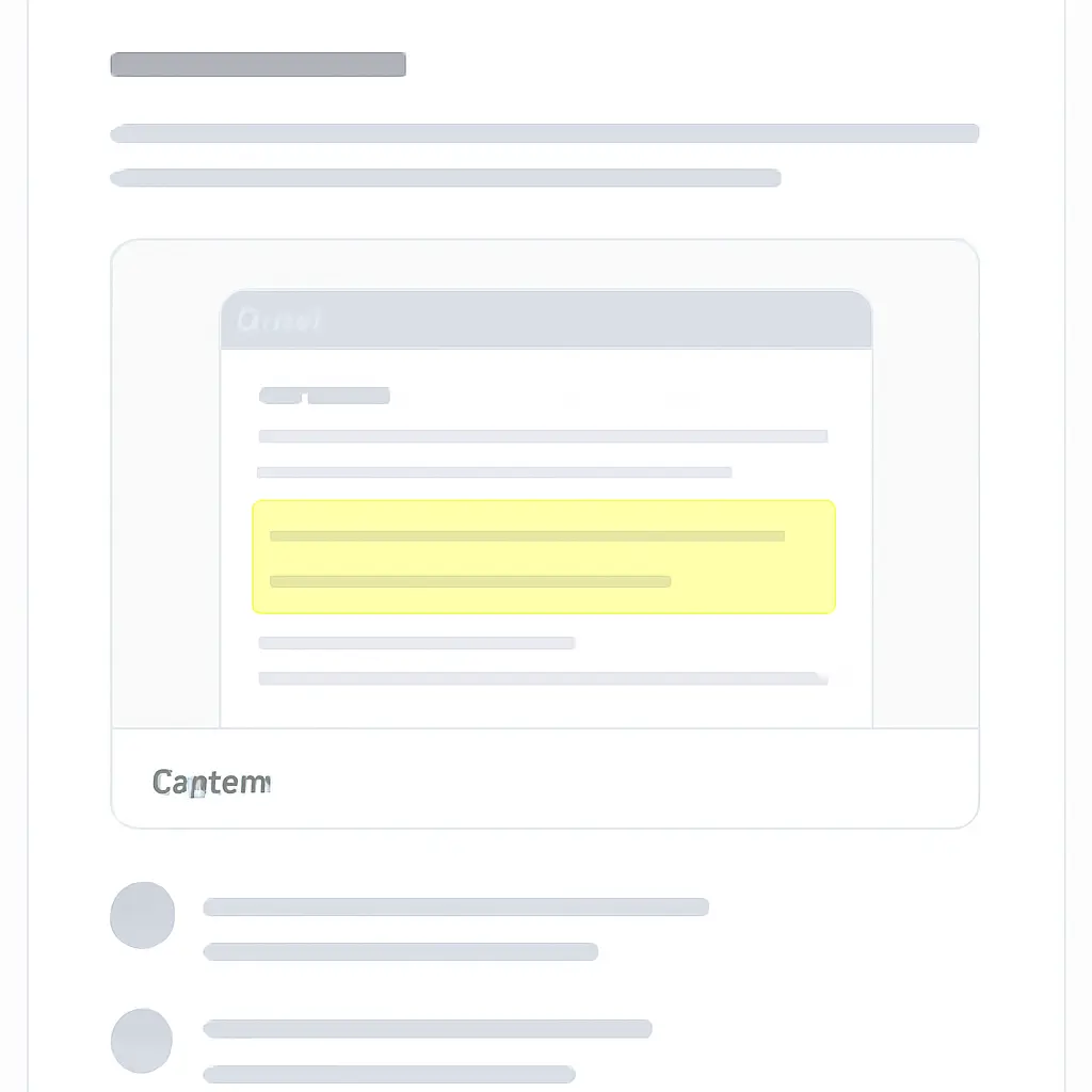 Example forum post layout showing screenshot, caption, and comments